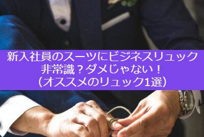 新入社員のスーツにビジネスリュックが非常識 ダメじゃない オススメのリュック1選 1k7畳のライフスタイル かめりblog